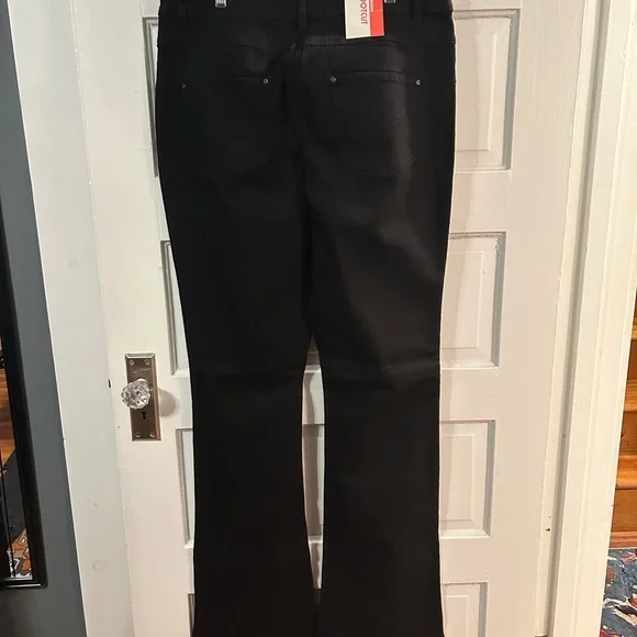 LTS Long Tall Sally NWT Tall BLACK 16 Bootcut Jeans - 38 Inch Inseam - Picture 5 of 8
